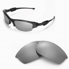 Walleva Titanium ISARC Polarized Replacement Lenses for Oakley Flak Jacket Sunglasses